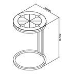 Table basse Moyvane grise