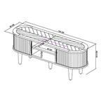 Meuble TV gris Moyvane