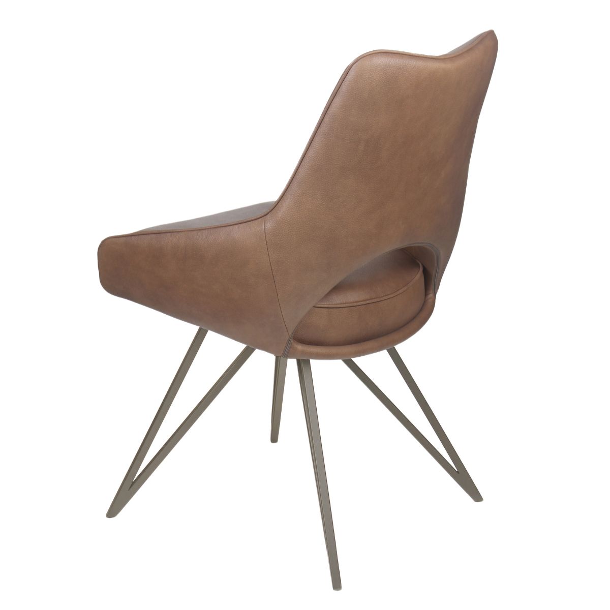 Chaise de salle à manger en cuir Newman