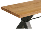 Banc de salle à manger en chêne Nerida