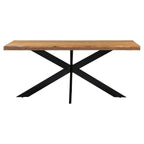 Table de salle à manger Nerida en chêne avec pieds en forme d'étoile