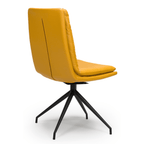 Fauteuil pivotant rembourré à base noire Nicosia