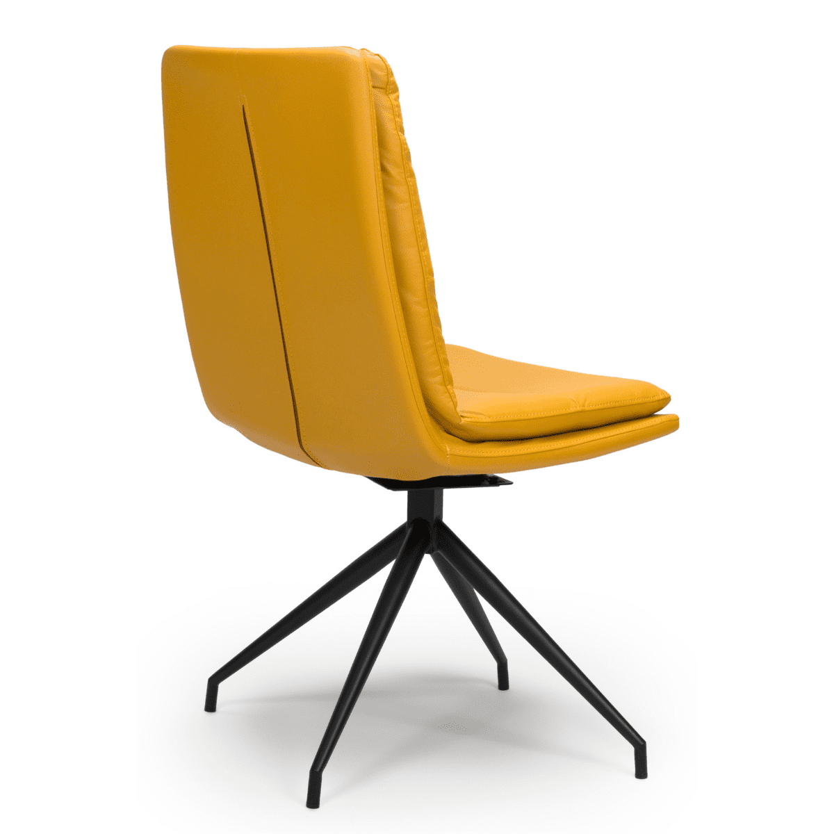 Fauteuil pivotant rembourré à base noire Nicosia