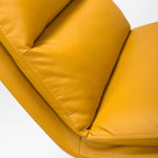 Fauteuil pivotant rembourré à base noire Nicosia