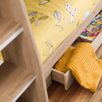 Lit superposé Ozzy avec étagères