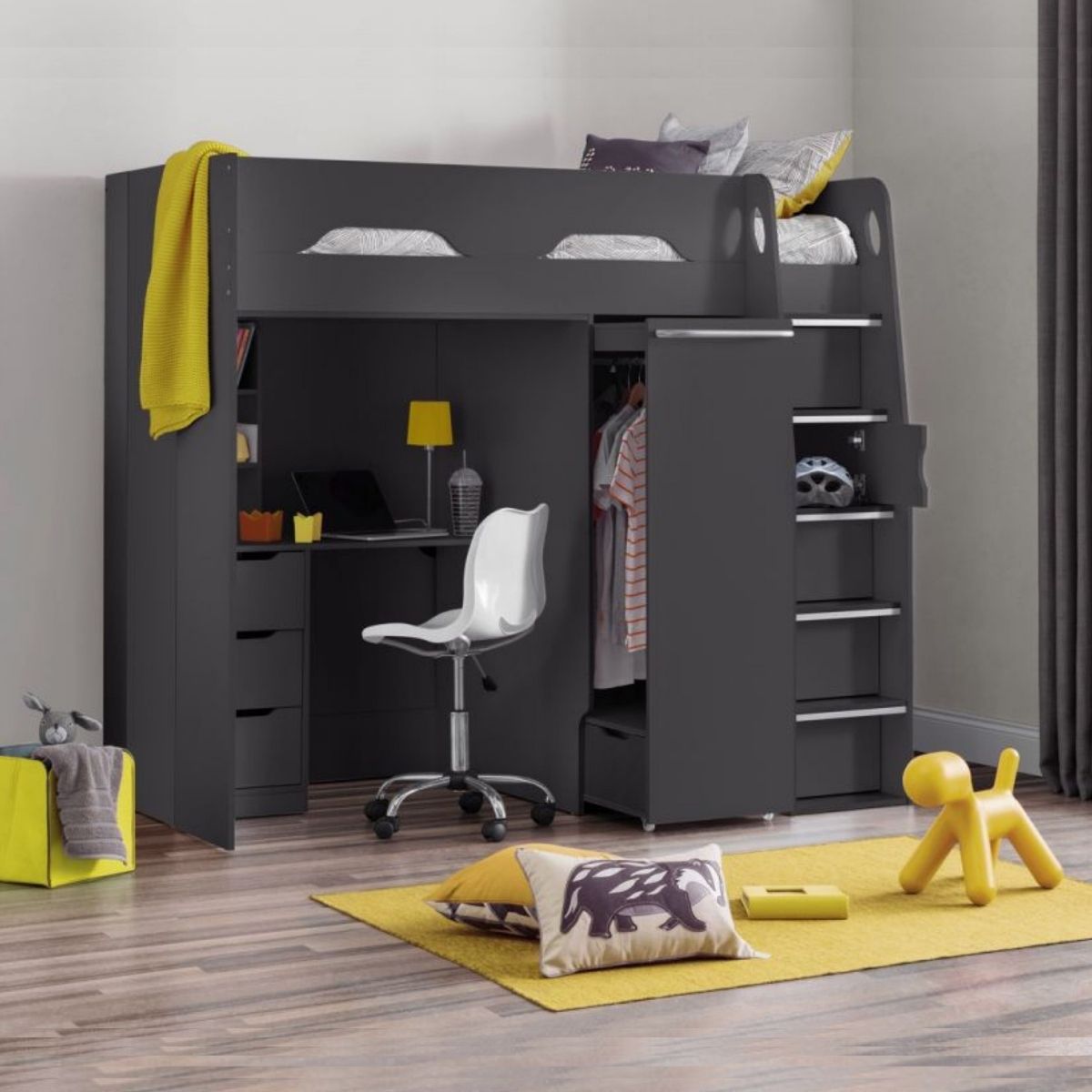 Lit mezzanine Pedro et bureau