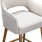 Tabouret de bar contemporain rembourré Pizzoli