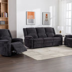 Canapé inclinable 3 places Polly Charcoal