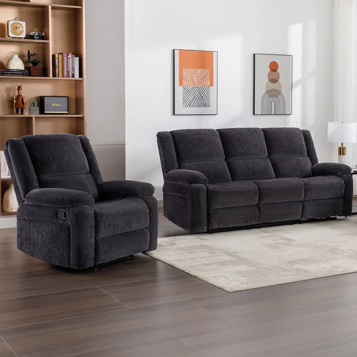 Fauteuil inclinable Polly Charcoal
