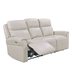 Fauteuil inclinable électrique 3 places en cuir Rosslare