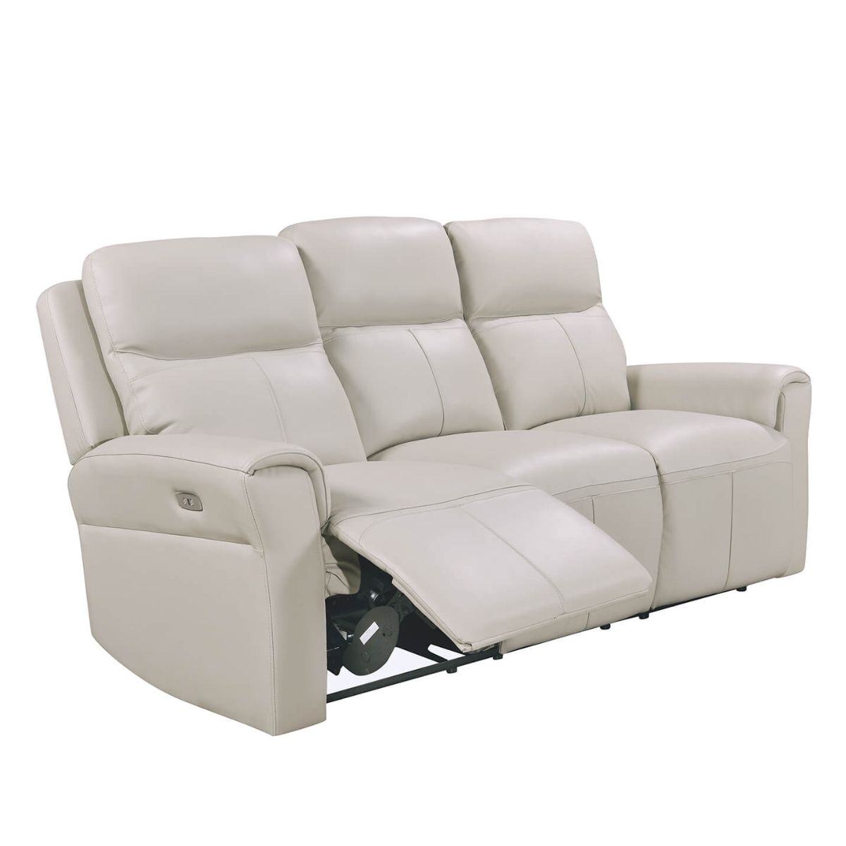 Fauteuil inclinable électrique 3 places en cuir Rosslare