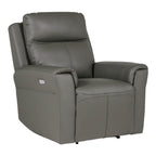 Fauteuil inclinable électrique en cuir Rosslare