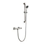 Kit de douche ronde : robinetterie ronde en laiton, kit de colonne montante et supports