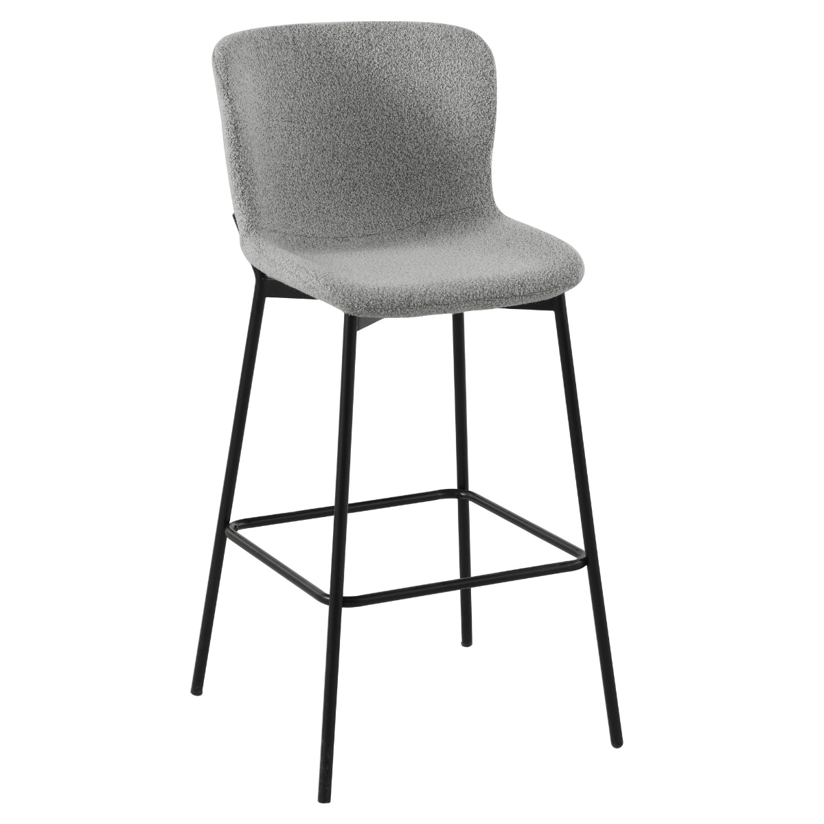 Tabouret de bar Roxie Grey Boucle