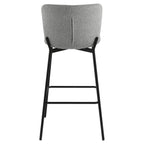 Tabouret de bar Roxie Grey Boucle