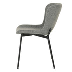Chaise de salle à manger Roxie Grey Boucle