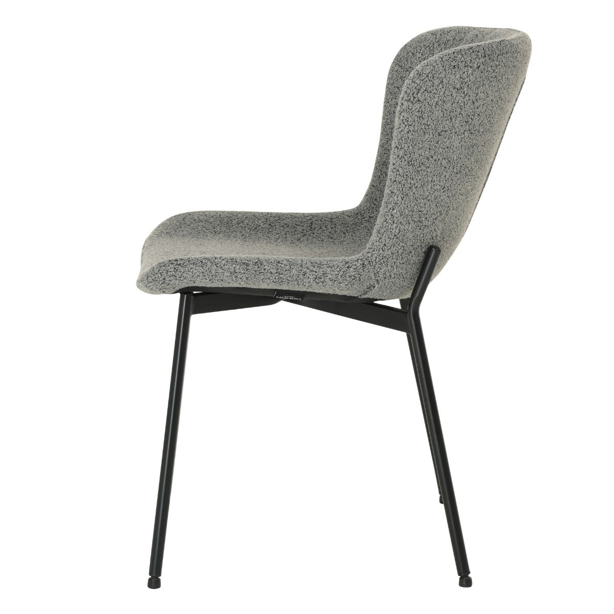 Chaise de salle à manger Roxie Grey Boucle