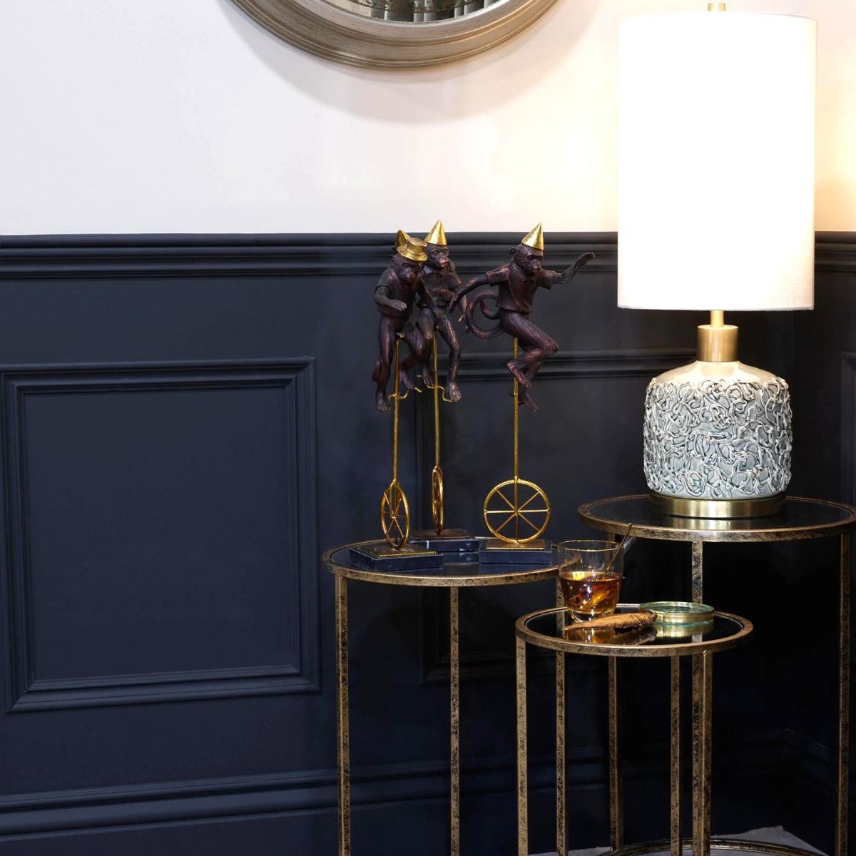 Figurine de singe vintage de cirque