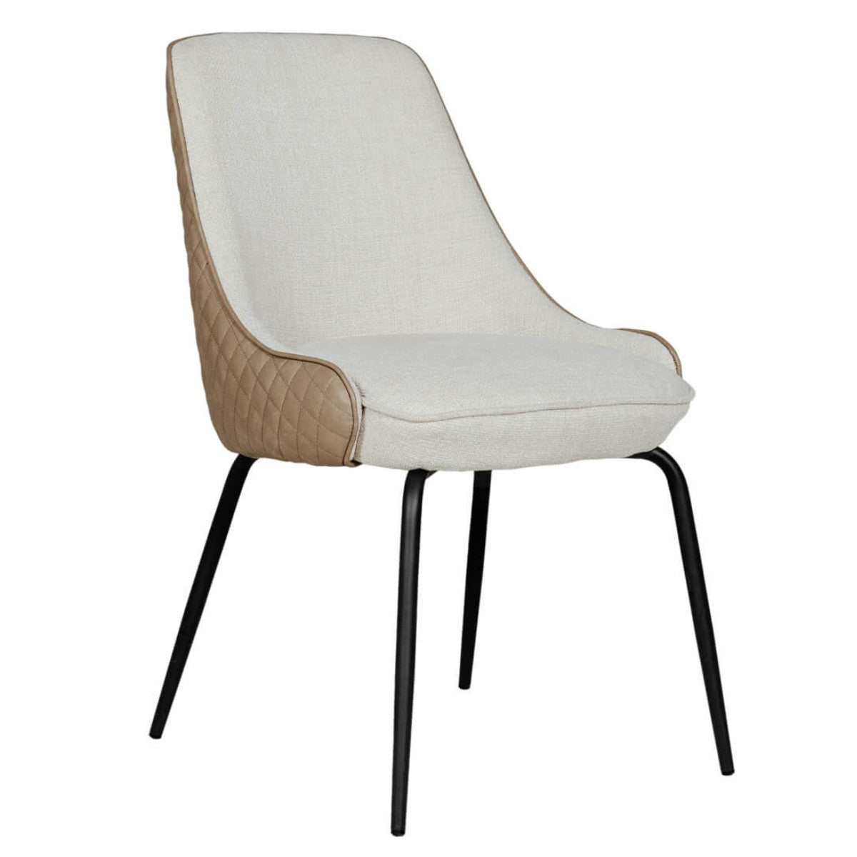 Chaise de salle à manger Sabrina à dossier incurvé