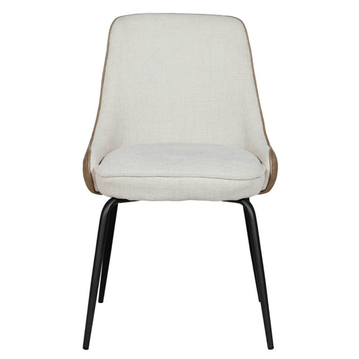 Chaise de salle à manger Sabrina à dossier incurvé