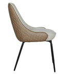 Chaise de salle à manger Sabrina à dossier incurvé