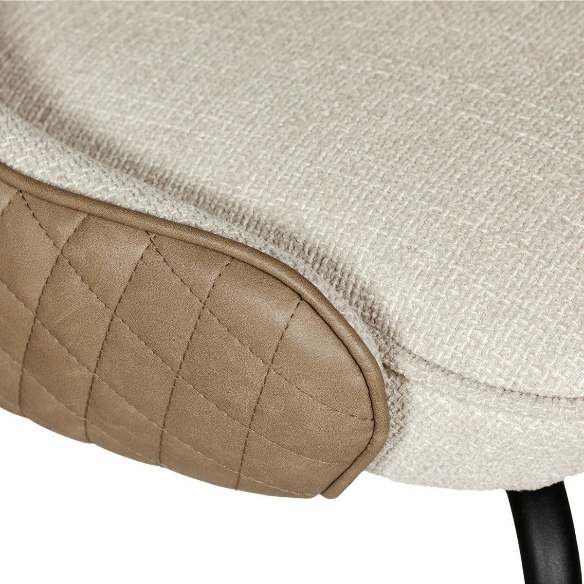 Chaise de salle à manger Sabrina à dossier incurvé