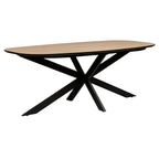 Table de salle à manger ovale en chêne Sabrina