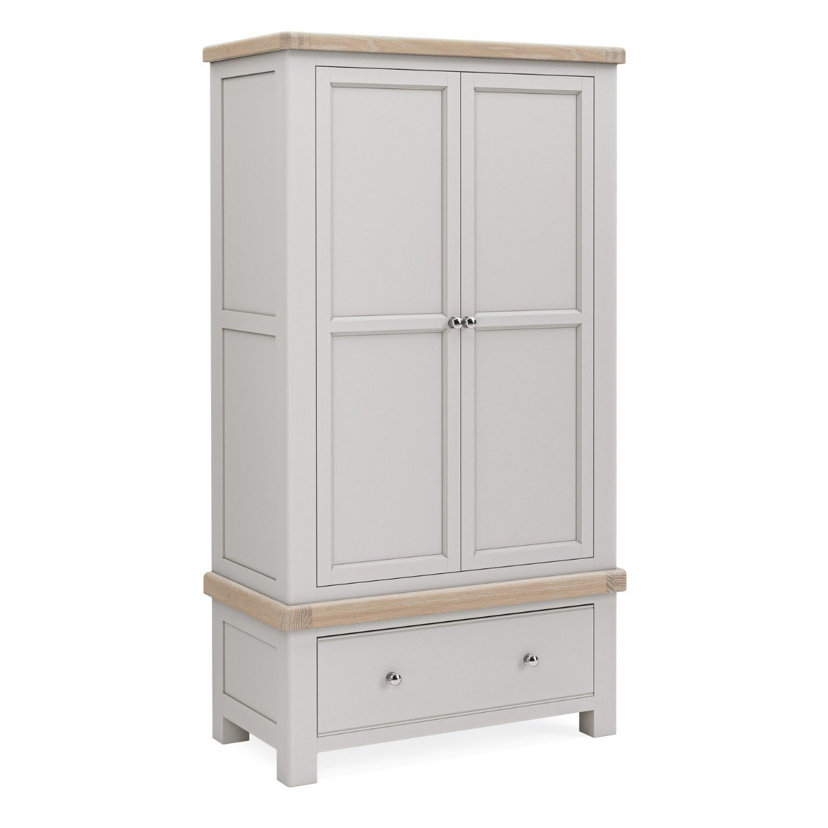 Armoire Santana en chêne gris à 2 portes