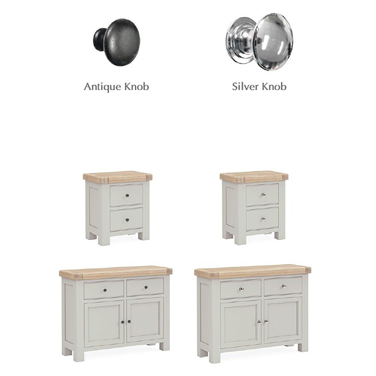 Table console Santana en chêne gris