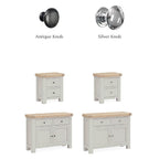 Armoire Santana en chêne gris à 2 portes