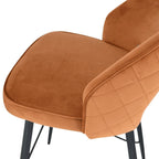 Tabouret de bar en velours Santry