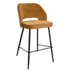 Tabouret de bar en velours Santry