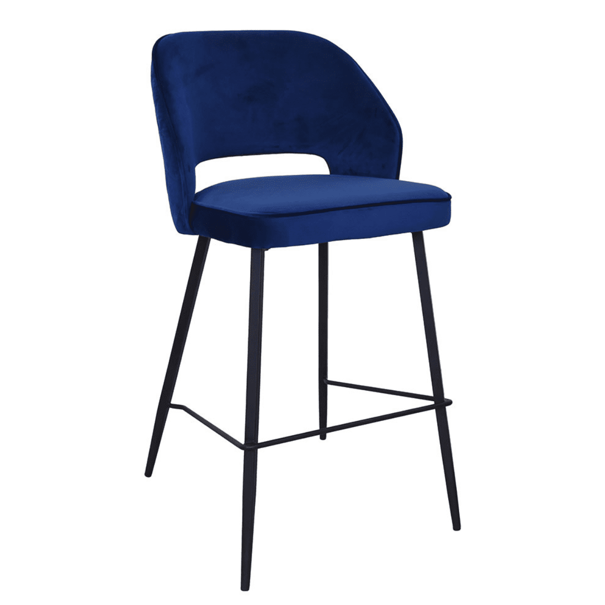 Tabouret de bar en velours Santry