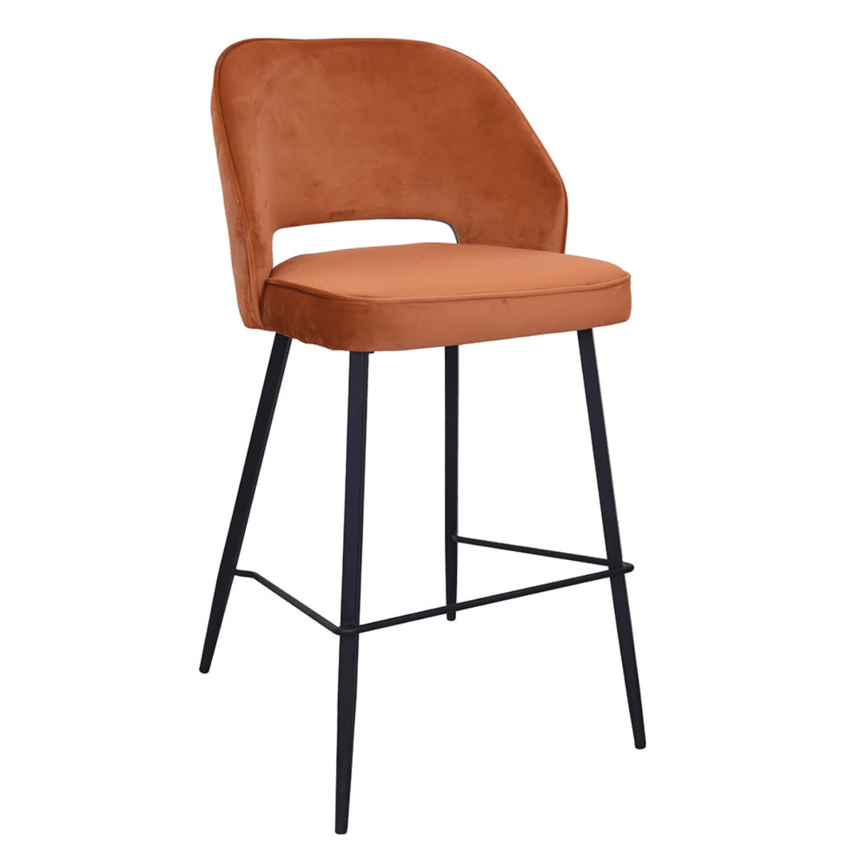 Tabouret de bar en velours Santry