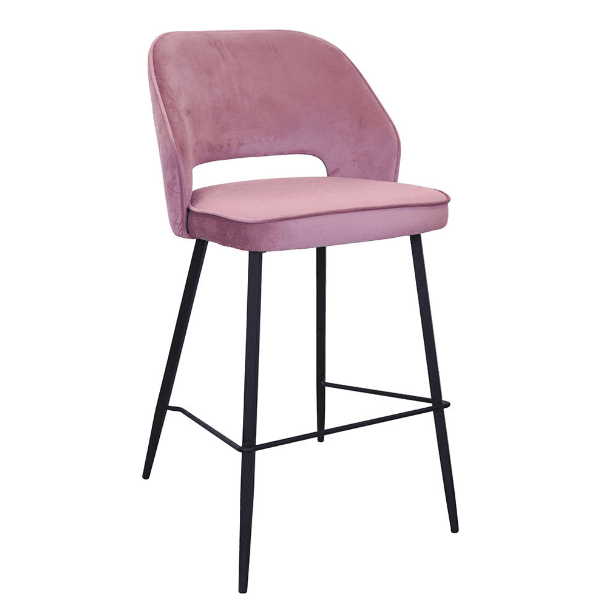 Tabouret de bar en velours Santry
