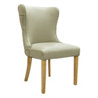 Chaise de salle à manger Saoirse Coffee à dossier capitonné