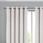Rideaux occultants à œillets Savoy Chalk prêts à poser