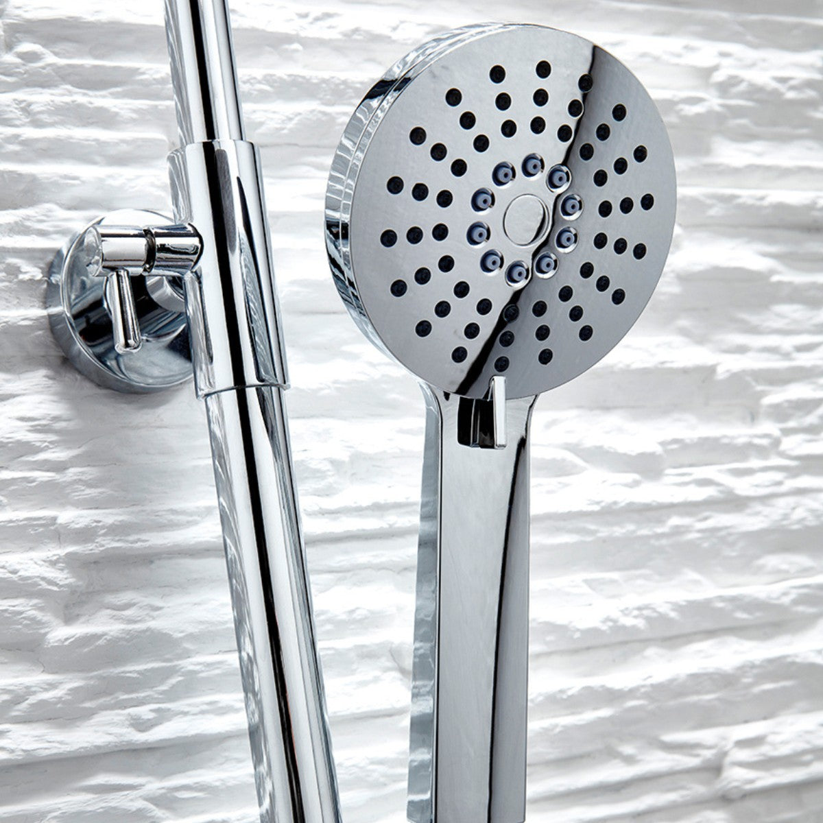 Colonne de douche rigide Serena ronde chromée