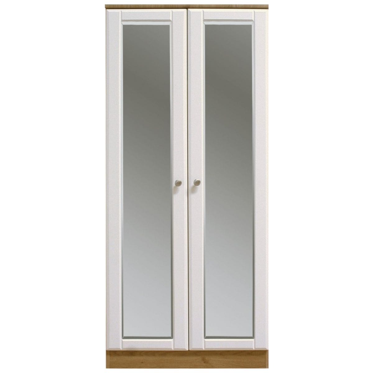 Armoire moderne Shannon ivoire et chêne