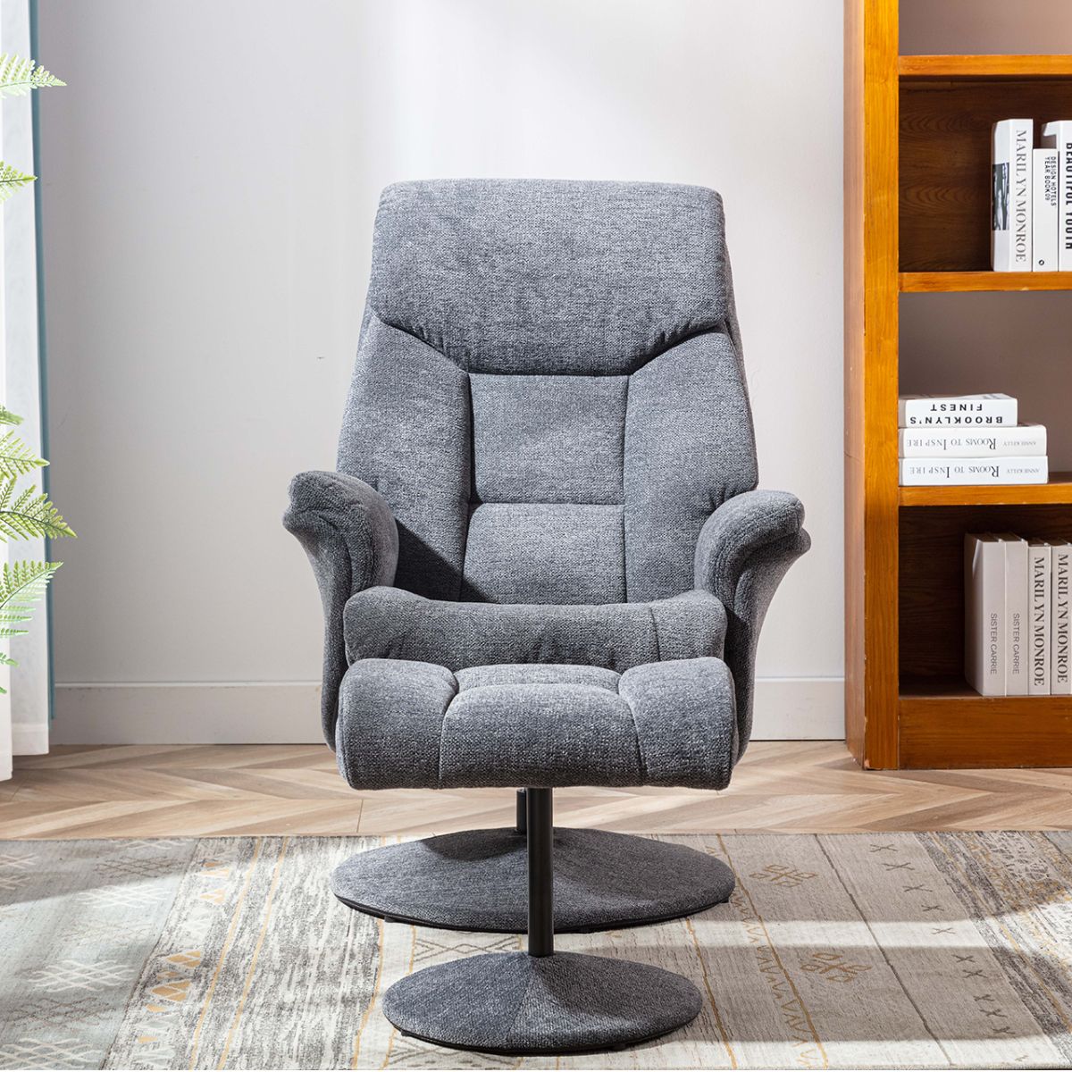 Fauteuil pivotant et repose-pieds Sneem