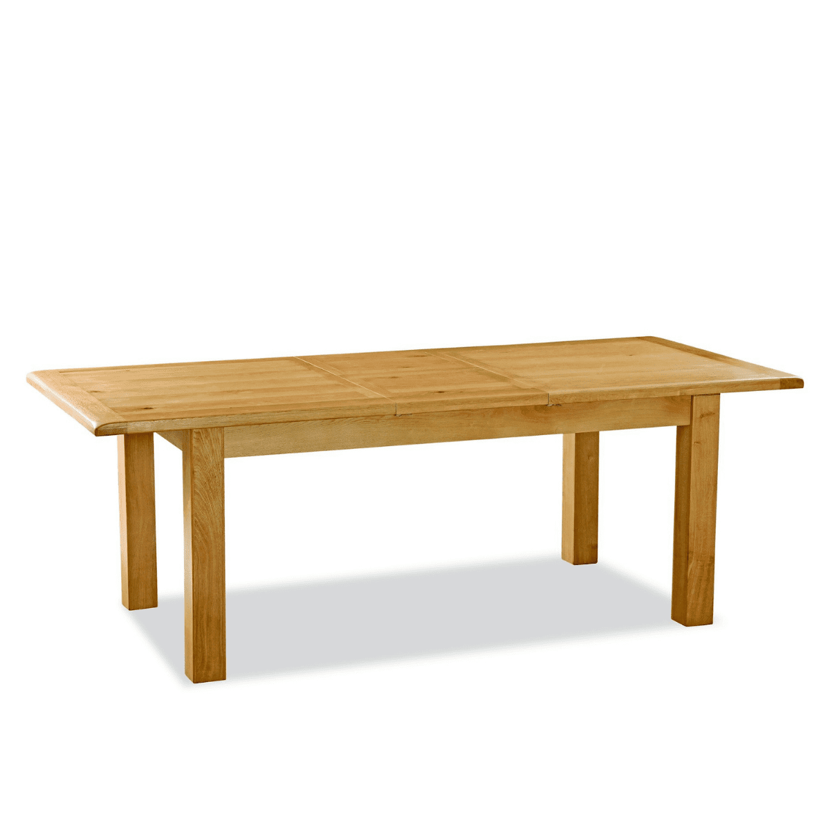 Table de salle à manger extensible Sonia en chêne rustique