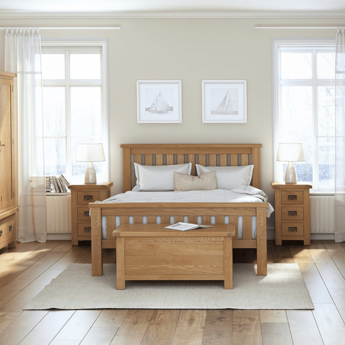 Coffre à couvertures Sonia Oak