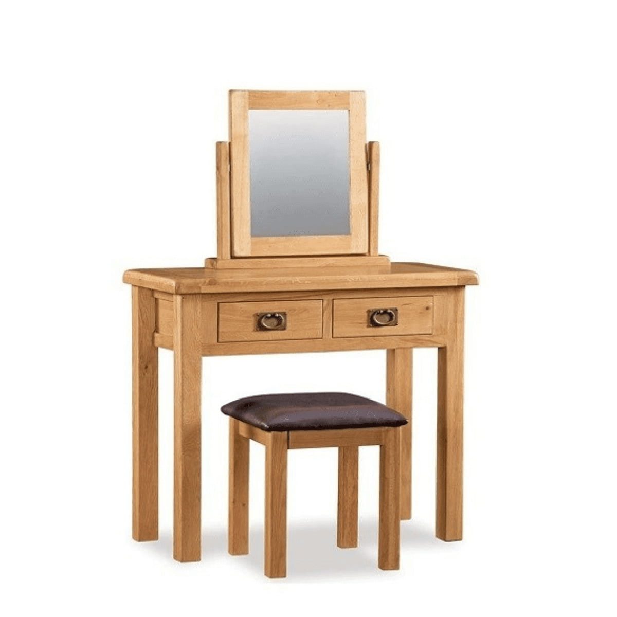 Miroir de coiffeuse rustique Sonia Oak
