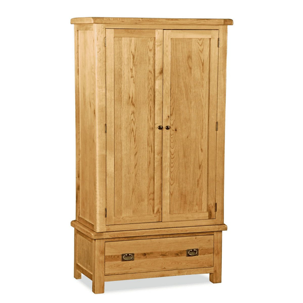 Armoire double rustique en chêne Sonia
