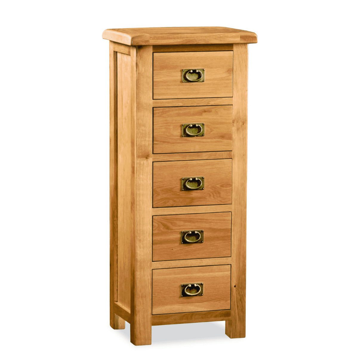 Commode haute Sonia Oak à 5 tiroirs