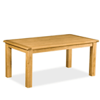 Table de salle à manger rustique en chêne Sonia