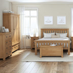 Armoire triple en chêne rustique Sonia