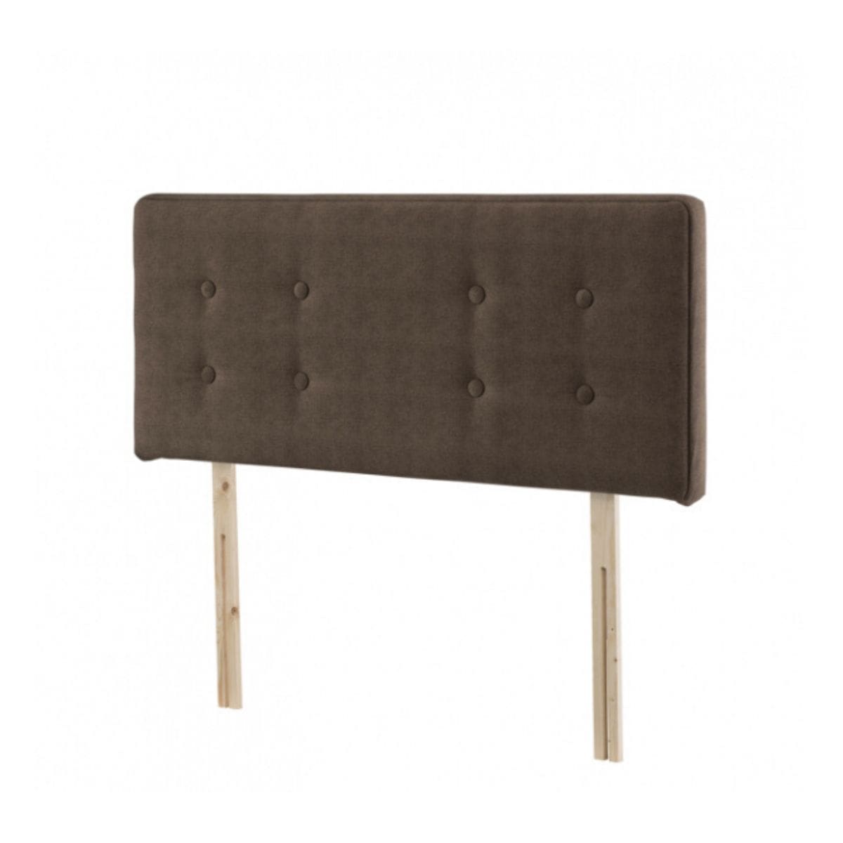 Tête de lit à boutons en tissu onyx de Respa