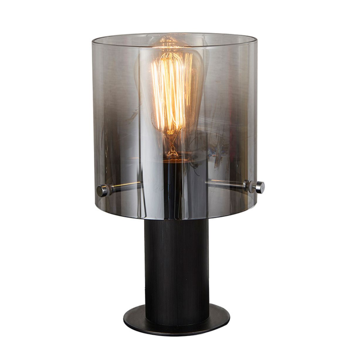Petite lampe de table vintage noire