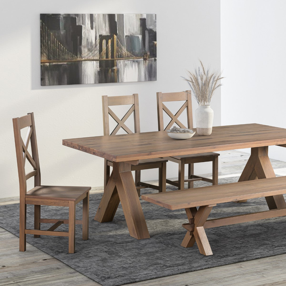 Chaise de salle à manger Tilman en chêne